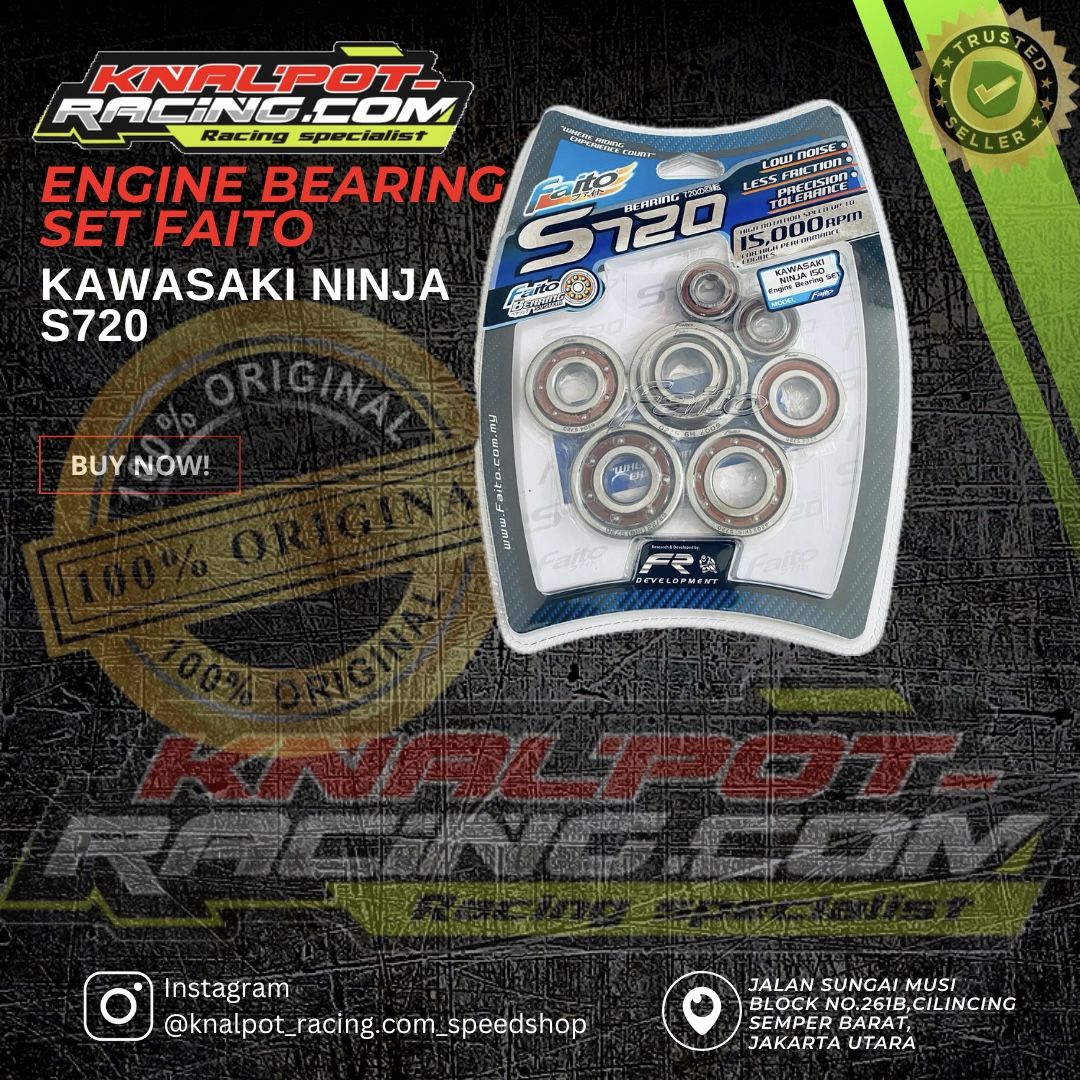 ENGINE BEARING SET S720 FAITO KAWASAKI NINJA FAITO 